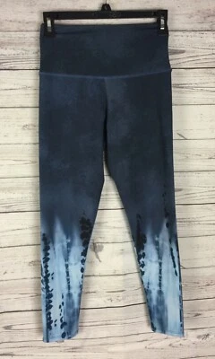 Onzie Mujer Ombre Azul Corbata Teñida Yoga Elastizada Leggings Atléticos Talla S/M Foto 1 de 4