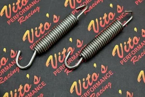 2 x Vito's STAINLESS STEEL swivel exhaust pipe springs Blaster 200 Banshee 350 - Picture 1 of 2