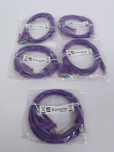 Lot of 5 New EXTREME NETWORKS RJ-45 to DB-9 Console Cable - Picture 1 of 2