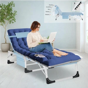 Rollaway Guest Bed Cot Folding Out Campinng Bed Frame with Thick Mattress Pillow - Picture 1 of 26
