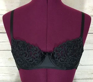 Victoria's Secret Black Lace Underwire Bra Size 34 B - Picture 1 of 4