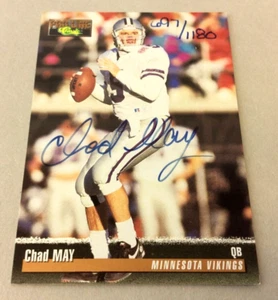 Signed Autographed Chad May Minnesota Vikings Classic 1995 Football Card - Picture 1 of 4