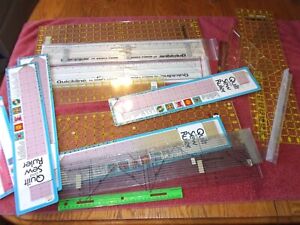 Quilting tool LOT Quilt making Sew Ruler Template Triangle Omnigrid Rotary Rule+
