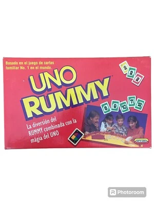 RARE, HTF Vintage  Spanish UNO RUMMY Game 1993 COMPLETE In Box + Instructions! - Image 1 of 2