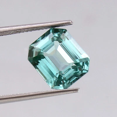 14x12 MM Natürlich Brasilianischer Grün Paraiba Turmalin Lose Smaragd Edelstein - Bild 1 von 4