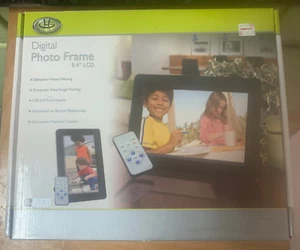 8.4" LCD Digital Photo Frame w/ 2 Remotes & Power Supply use w/ SD/MMC/MS Cards - Picture 1 of 6