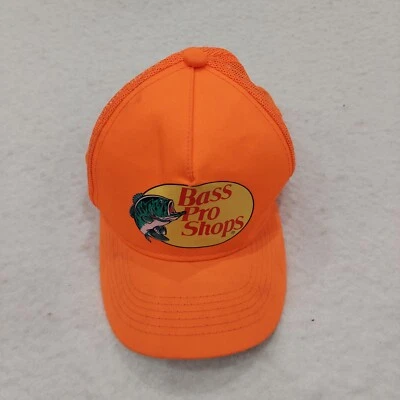Gorra Bass Pro Shops naranja fluorescente estilo béisbol camionero Snapback  Foto 1 de 4