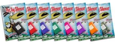 Neoprene Quiet Spot Pet Tag Silencer Dog, NIP, Choose Color - Image 1 of 4