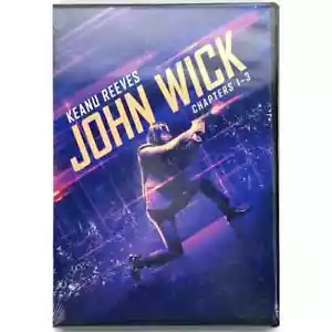 John Wick: Chapters 1 - 3 (DVD, 2019, Widescreen) Keanu Reeves - Brand New!!! - Picture 1 of 1