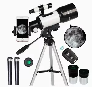 Telescope for Adults & Kids, 70Mm Aperture Refractor (15X-150X) Portable Travel - Picture 1 of 11