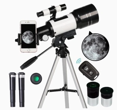Telescope for Adults & Kids, 70Mm Aperture Refractor (15X-150X) Portable Travel  - Image 1 of 4