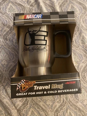 Dale Earnhardt Winners Circle Nascar Travel Mug Hot And Cold Néw Cover