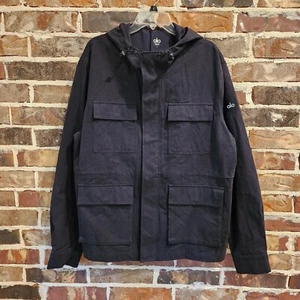 Alo Yoga Division Hooded Field Jacket Mens Size Large Heavy Canvas Material NWOT - Picture 1 of 17