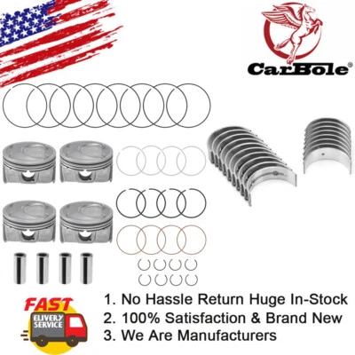 Pistón de gran tamaño +0,50 mm con anillos + cojinete principal y de varilla para Hyundai Kia Optima 2,4 L Foto 1 de 4