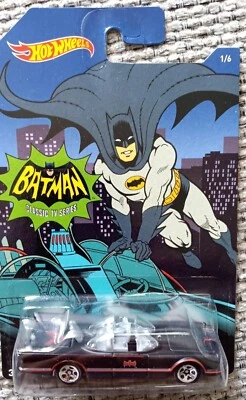 2014 HOT WHEELS Classic TV Series '66 Batmobile #1/6 BATMAN DC Comics WALMART EX - Image 1 of 4