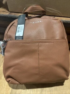 Tahari Kim Possible Kunstleder Rucksack Cognac Brandneu - Bild 1 von 4