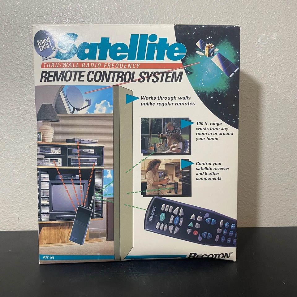 Recoton Mini Dish Satellite DSC465 Remote Control Repeater 1996 NOS - Image 1 of 4