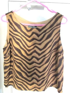 VERY NICE RALPH LAUREN WOMEN'S TOP,PRE OWNED,SZ.12P 100%SILK&POLYESTER,BOUGHT US - Picture 1 of 4