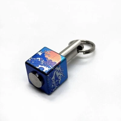 EDC Aleación de Titanio Llave Colgante Cuentas Cordón Paracaídas Hágalo Usted Mismo Collar Cabeza Foto 1 de 4