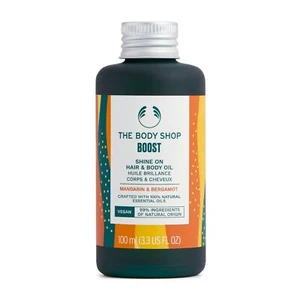 The Body Shop Boost Shine On Hair & Body Oil ~ Mandarin & Bergamot ~ 3.3 Fl Oz - Picture 1 of 2