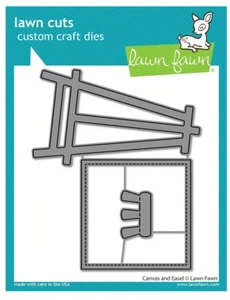 New! Lawn Fawn CANVAS AND EASEL Lawn Cuts Die Set LF2874 - Picture 1 of 1