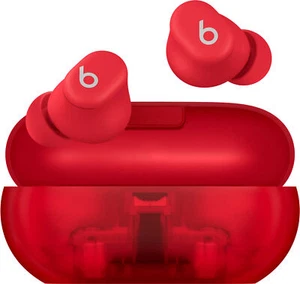 Beats by Dr. Dre Solo Buds Transparent Red In Ear Headphones MUW03LL/A - Picture 1 of 1
