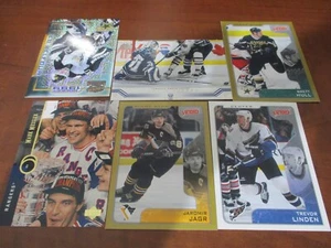NHL HOCKEY HOF STAR TRADING CARD LOT (6) ALL DIFFERENT MESSIER BELFOUR HULL - Picture 1 of 1