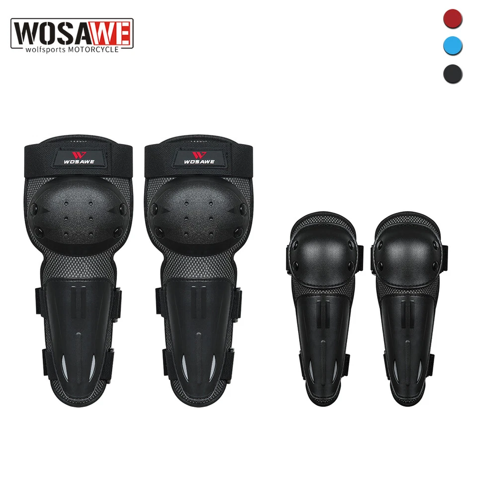 WOSAWE Kids Youth Motocross Cycling Knee Elbow Pads Armor Guards Protective Gear - Image 1 of 4