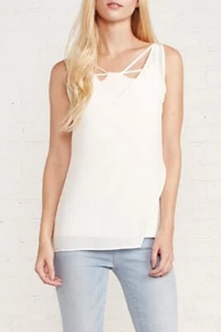 Bailey /44 Zagora White Silk Top S NWT ($200) - Picture 1 of 8