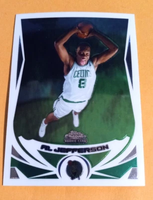 2004-05 Topps Chrome Al Jefferson Rookie RC  #180 - Boston Celtics - Image 1 of 2