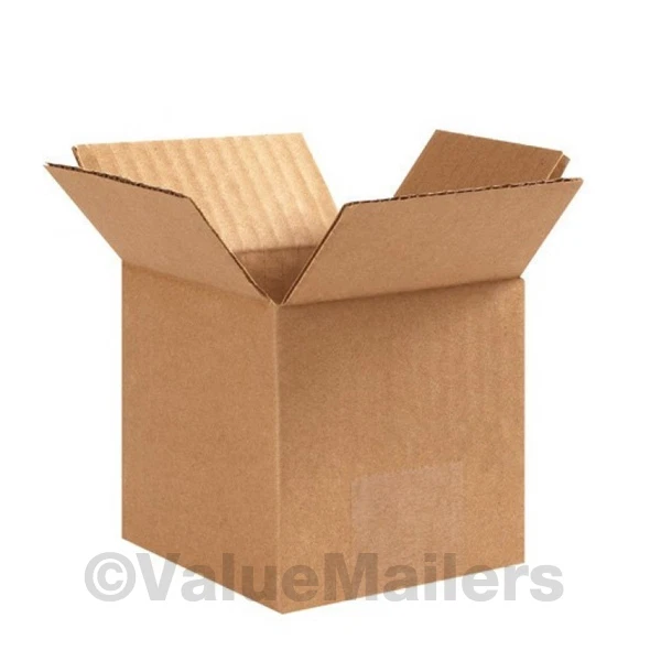 200 5x5x5 Cardboard Packing Mailing Shipping Boxes Corrugated Box Cartons 100 % - Image 1 of 1