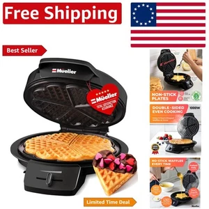 Deliciosos gofres en forma de corazón: gofrera antiadherente Mueller para todas las ocasiones - Imagen 1 de 11