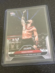 Roman Reigns - 2025 WWE Topps NOW® Card 2 - Picture 1 of 2