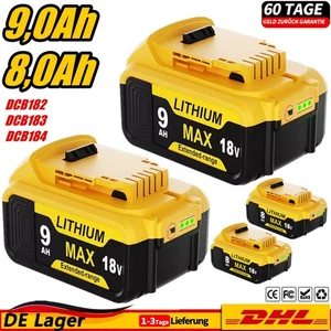 Für DeWalt 18V 9,0Ah 8,0Ah DCB184 Akku XR Li-Ion Batterie DCB182 DCB183-XJ Neu - Bild 1 von 17