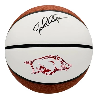 JOHN CALIPARI ARKANSAS RAZORBACKS SIGNED BASKETBALL WOO PIG BECKETT COA - Image 1 of 2