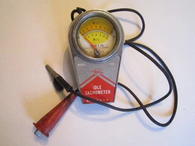 VINTAGE 1960  GAS STATION MECHANICS RAC 550  MADE IN USA  IDLE TACHOMETER TESTER Foto 1 de 4