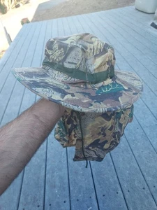 Vtg Advantage Camo Hunting Hat Outdoor Cap Boonie Hat Camouflage - Picture 1 of 4