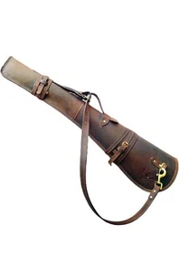 Zolo - Western Hardwax Leather Shooting Gun Cover Shotgun Case Leather Rifle... - Picture 1 of 1
