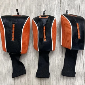 Chicago Bears Golf Copricapo Set di 3 Driver 1 Fairway 3 Hybrid X NFL Football - Foto 1 di 15