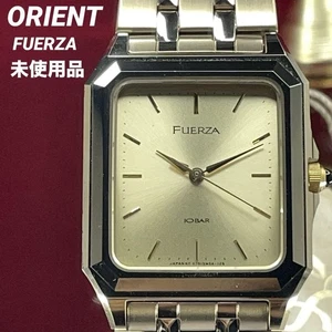 ORIENT FUERZA Quarzuhr 90er Vintage unbenutzt Batterie gewechselt Gold Zifferblatt - Bild 1 von 10