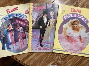 (3) Libros de muñecas de papel sin cortar Barbie años 90’s  - Imagen 1 de 7
