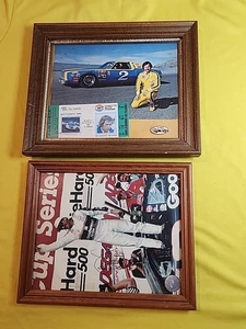 Dale Earnhardt Sr NASCAR Collectible Framed Photo Ticket 1981 Pin Lot  - Picture 1 of 9