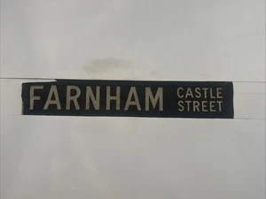 FARNHAM CASTLE STREET - Aldershot 298 Bus Destination Blind 1960s 31” - Picture 1 of 13