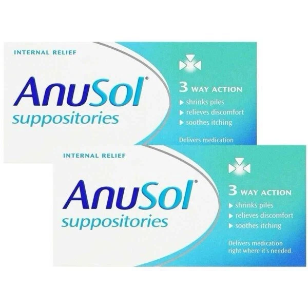 Anusol Supositories 48 Total (2×24) Exp 06/2027 Oferta Económica - Hecho en el Reino Unido Foto 1 de 1