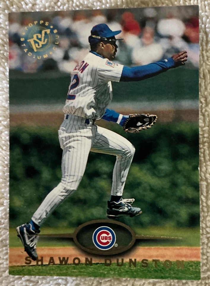 1995 Topps Stadium Club #29 Shawon Dunston Chicago Cubs - Image 1 of 2