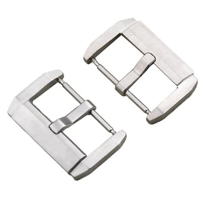 Cierre de reloj de metal con hebilla de pasador de acero de titanio 18 20 mm se adapta a Blancpain CINCUENTA BRAZAS Foto 1 de 4