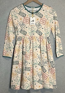 NEW Finding Foxtale Girls Size 12 Long Sleeve Twirly Knit Affirmations Dress - Picture 1 of 8
