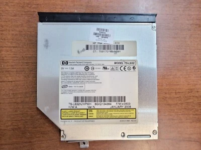COMPAQ PRESARIO V6700TX CD DVD OPTICAL DRIVE WITH BEZEL RW CD TS-L632 445953-FC0 - Image 1 of 3
