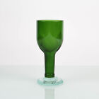 Studioglas Galerieobjekt Glas Pokalglas grün signiert Kni Sha 95 ?