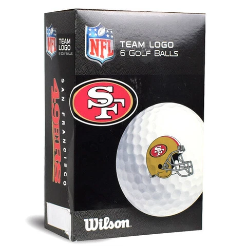 San Francisco 49ers Wilson NFL Mascot Logo Ultra Golf Balls [6-Pack] New Cover